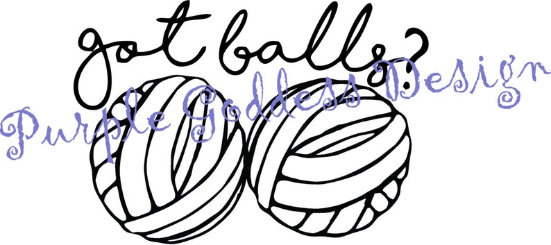 Got Balls Yarn Decal Sticker image 2