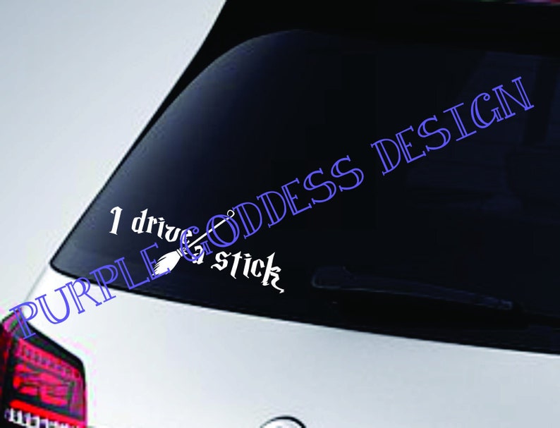 I drive a stick Decal Sticker image 1