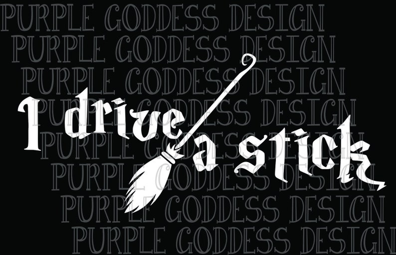 I drive a stick Decal Sticker image 2