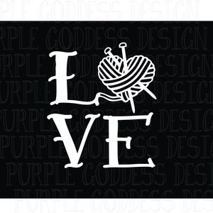 Yarn Love 2 Decal Sticker image 2