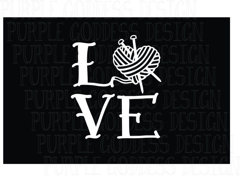 Yarn Love 2 Decal Sticker image 2