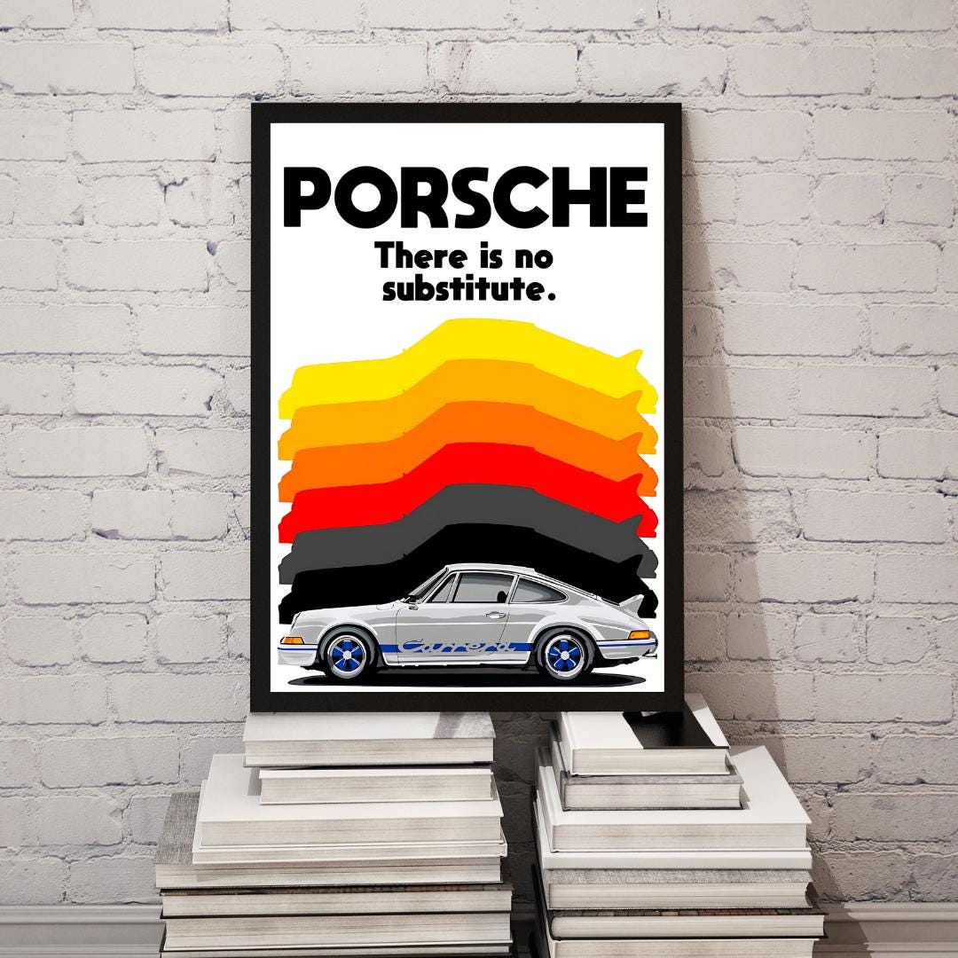 Porsche Classic 911 Digital Poster – Retro Supercar Wall Art, "there is ...
