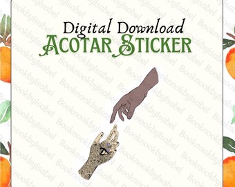 ACOTAR | ACOMAF | PNG | zip | Klistermärke | Skriv ut och klipp ut | Cricut | Silhuett | Digital nedladdning | Feyre | Rhysand