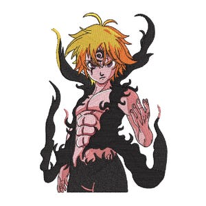 High quality Anime Embroidery Design, Anime Inspired Machine Embroidery pattern, Digital Anime Embroidery File, Instant Download, Cartoons