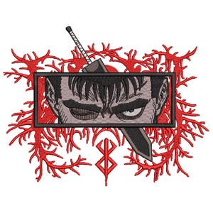 High quality Anime Embroidery Design, Anime Inspired Machine Embroidery pattern, Digital Anime Embroidery File, Instant Download, Cartoons