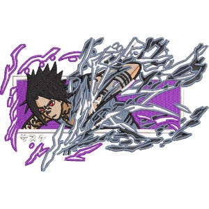 Motif de broderie Anime de haute qualité, motif de broderie Machine d'inspiration anime, fichier de broderie numérique Anime, téléchargement immédiat, dessins animés