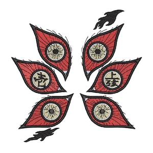 High quality Anime Embroidery Design, Anime Inspired Machine Embroidery pattern, Digital Anime Embroidery File, Instant Download, Cartoons