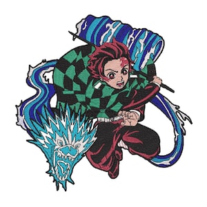 High quality Anime Embroidery Design, Anime Inspired Machine Embroidery pattern, Digital Anime Embroidery File, Instant Download, Cartoons