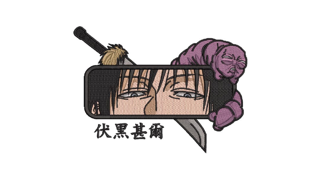 High Quality Anime Embroidery Design, Anime Inspired Machine Embroidery ...
