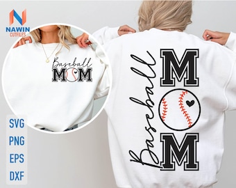 Baseball Mom SVG: Sports Mama Shirt Design (Digital Download)