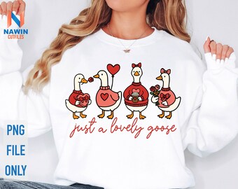 Solo un'oca innamorata Png, Oca adorabile e carina Png, Oca di San Valentino Png, Anatra di San Valentino Png, San Valentino divertente Png, Oca innamorata