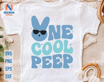 Retro Easter Bunny SVG, One Peep Shirt (Digital Download