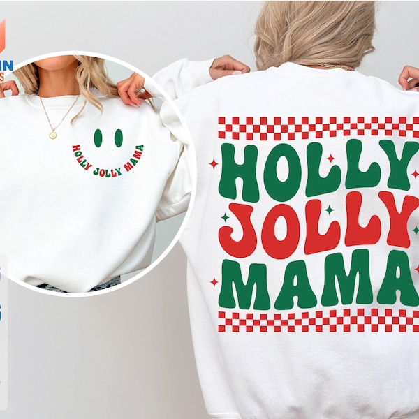 Holly Jolly Mama SVG: Funny Christmas Design (Digital Download)