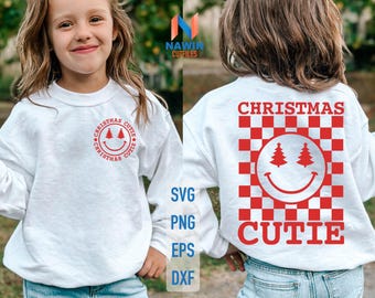 Funny Christmas Cutie SVG: Kids Christmas T-Shirt Design (Digital Download)