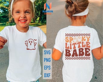 Spooky Little Babe SVG: Kids Halloween Ghost Design (Digital Download