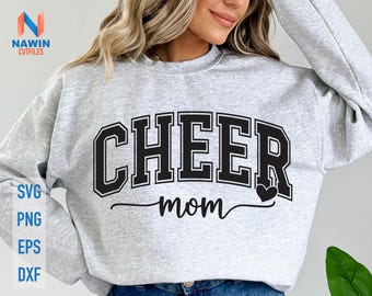 Cheer Mom SVG Bundle: Cheerleader, Football Mom Shirt (Digital Download)