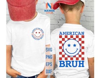 SVG del 4 de julio: Diseño retro americano (descarga digital)