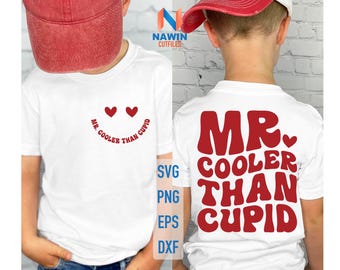 Cooler Than Cupid SVG: Retro Valentine's Day Design (Digital Download)