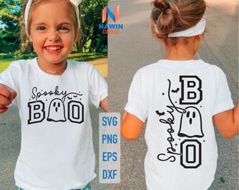 Spooky Boo SVG PNG: Halloween Design (Digital Download)