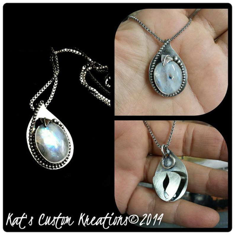 Aromatherapy/essential Oil Diffuser Necklace Sterling Silver Etsy