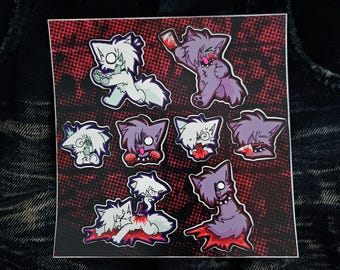 Kitty Slasher Sticker Sheet