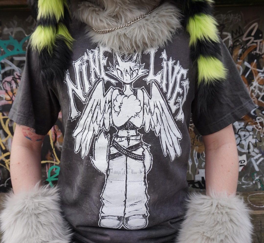 Nine Lives T-shirt - Etsy