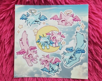 Angel Kitty Sticker Sheet