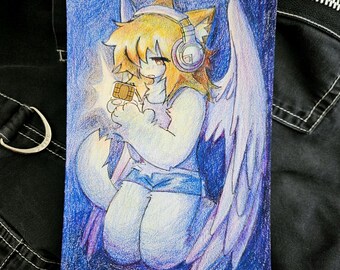 SIM Card Angel Print