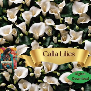 Motif 3D floral élégant de lys calla | Conception numérique haute résolution 300 ppp 6 400 x 6 400 pour mariage, tissu, impression et plus
