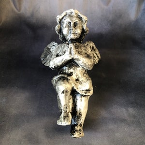 GOTHIC PRAYING CHERUB Art Angel Holiday Gift