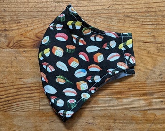 Tiny Sushi 3 Layer Washable Mask