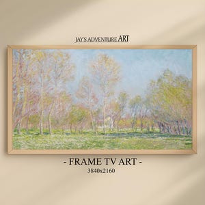 Samsung Frame TV Art, Monet Vintage TV Art, Spring in Giverny, Vintage Art for Frame Tv, Samsung Tv Art, Samsung Frame Art, Farmhouse TV Art