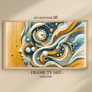 Samsung Frame TV Art, Modern Abstract Mid 20th Century style, Frame TV Modern Art, Abstract Frame Tv Art, Samsung Frame Art, Modern Tv Art