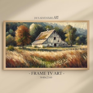 Samsung Frame TV Art, Old Barn Art for Frame Tv, Samsung Tv Art, Landscape Samsung Frame Art, Vintage TV Art, Farmhouse Frame Tv Pictures
