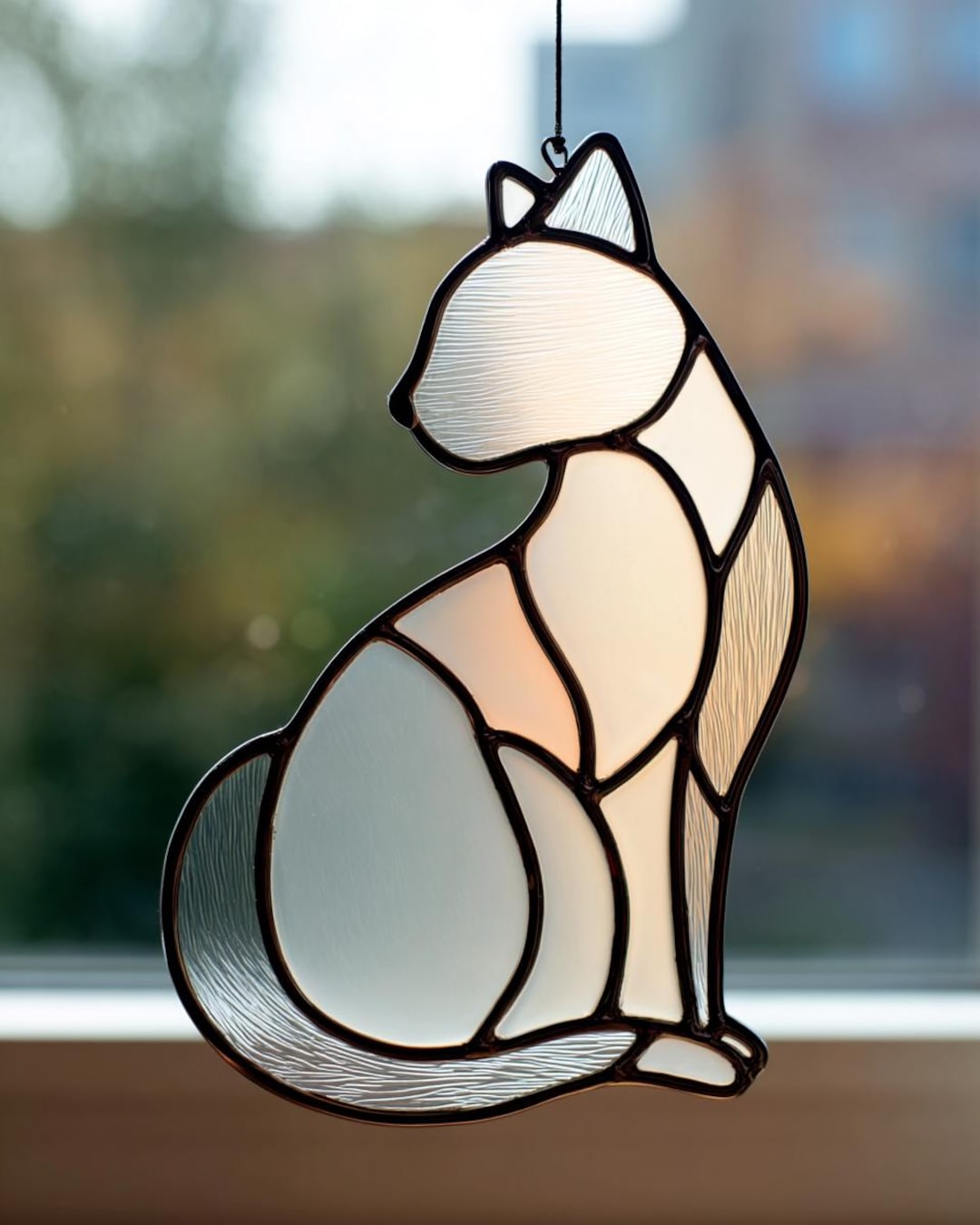 Cat Stained Glass Pattern , Glass Template , Cat Lover Gift, PDF ...