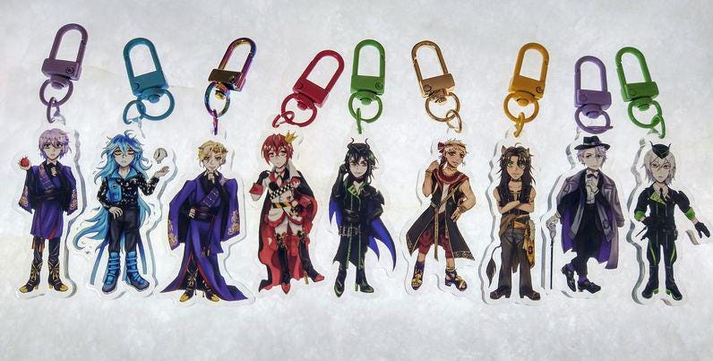 Twisted Wonderland Keychains - Etsy