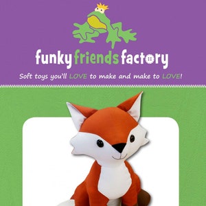 FIFI FOX, Wolf / Husky / Fox - Plush Toy Paper Sewing Pattern - From Funky Friends Factory By McArthur, Pauline - Kids & Baby Love These!