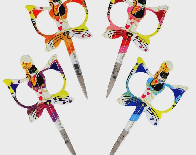 Cat Scissors by Bohin France - 3-1/2' Butterfly - Shaped Embroidery ...