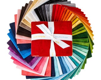 Shades Quilt Fabric Fat Quarter Bundle 55 Pcs. for Riley Blake Designs # FQ-200-55