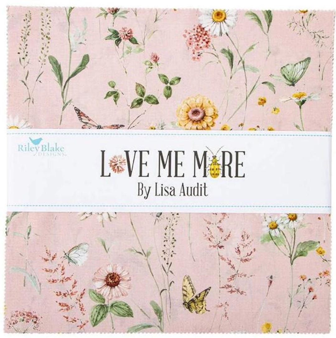 Love Me More for Riley Blake Designs, by Lisa Audit - 10 Inch Squares ...