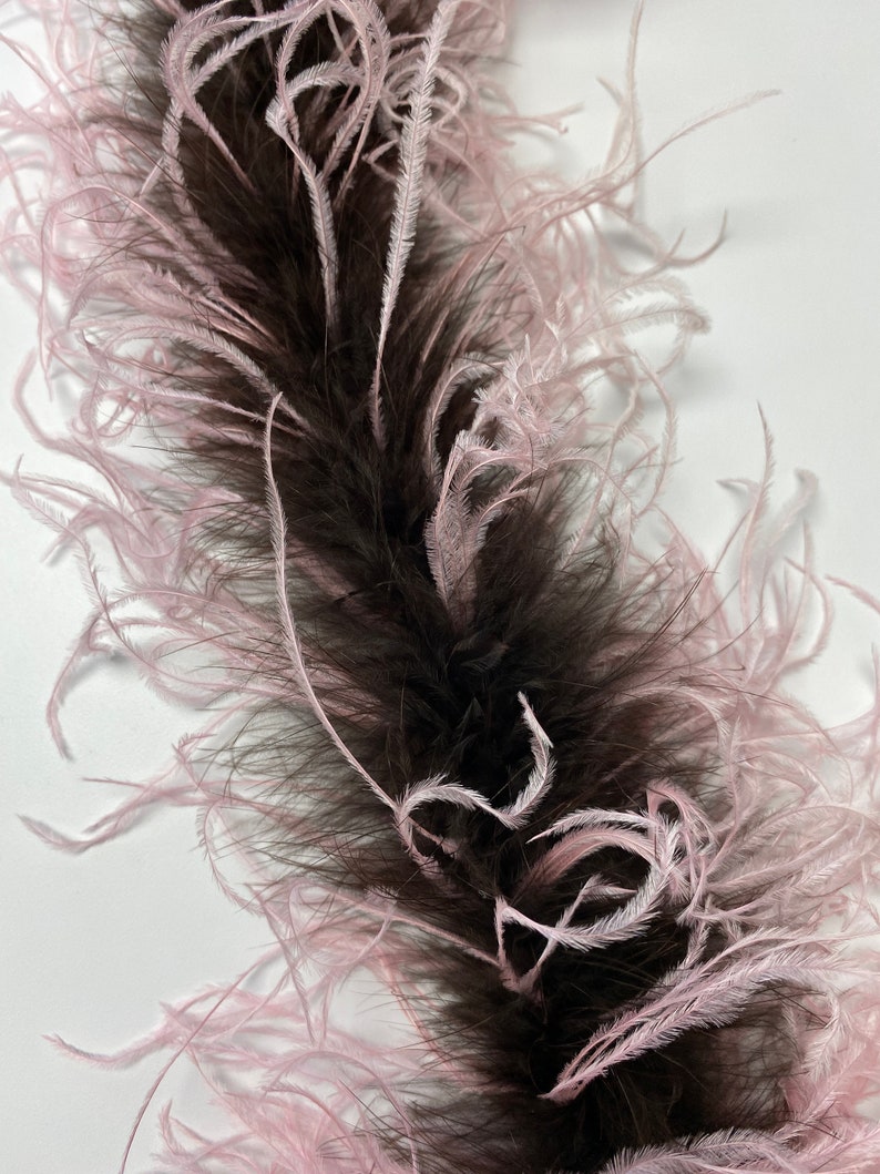 Curly Ostrich SOLID Feather Boa by the yard OR 1/2 yard Etsy