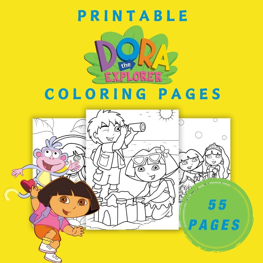 Dora the Explorer Printable 55 Coloring Pages Fun and Educational for ...