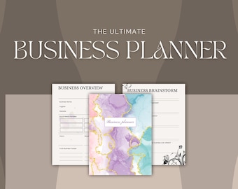 Small Business Planner - Elegant Compact Desk for Entrepreneurs & Side Hustlers - Ideal Business Gift