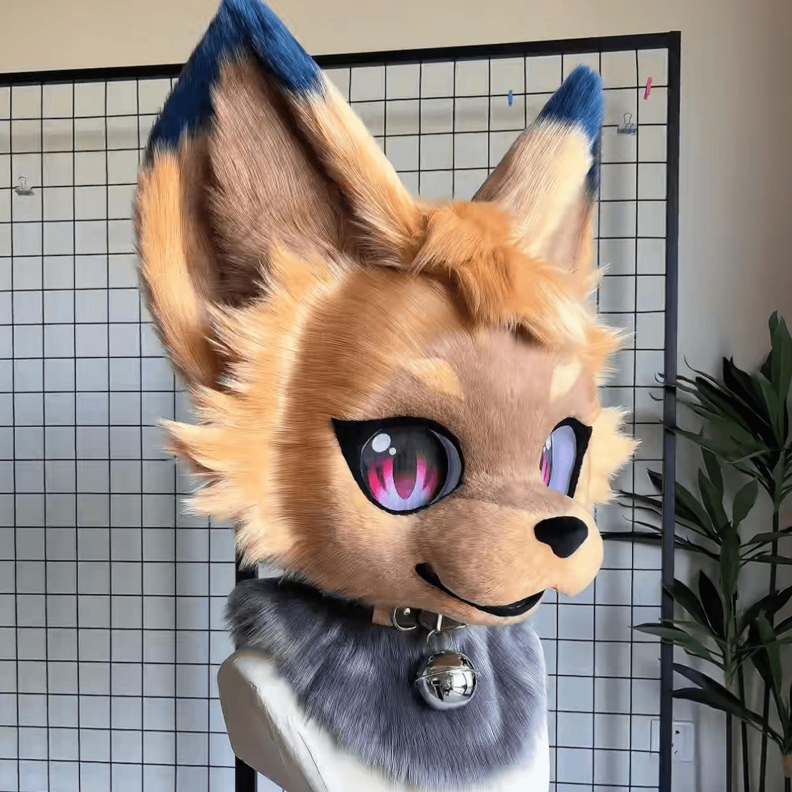 Mysterious Masked Fox Fursuit Head, Custom Fursuit Head, Kenomo Theme ...