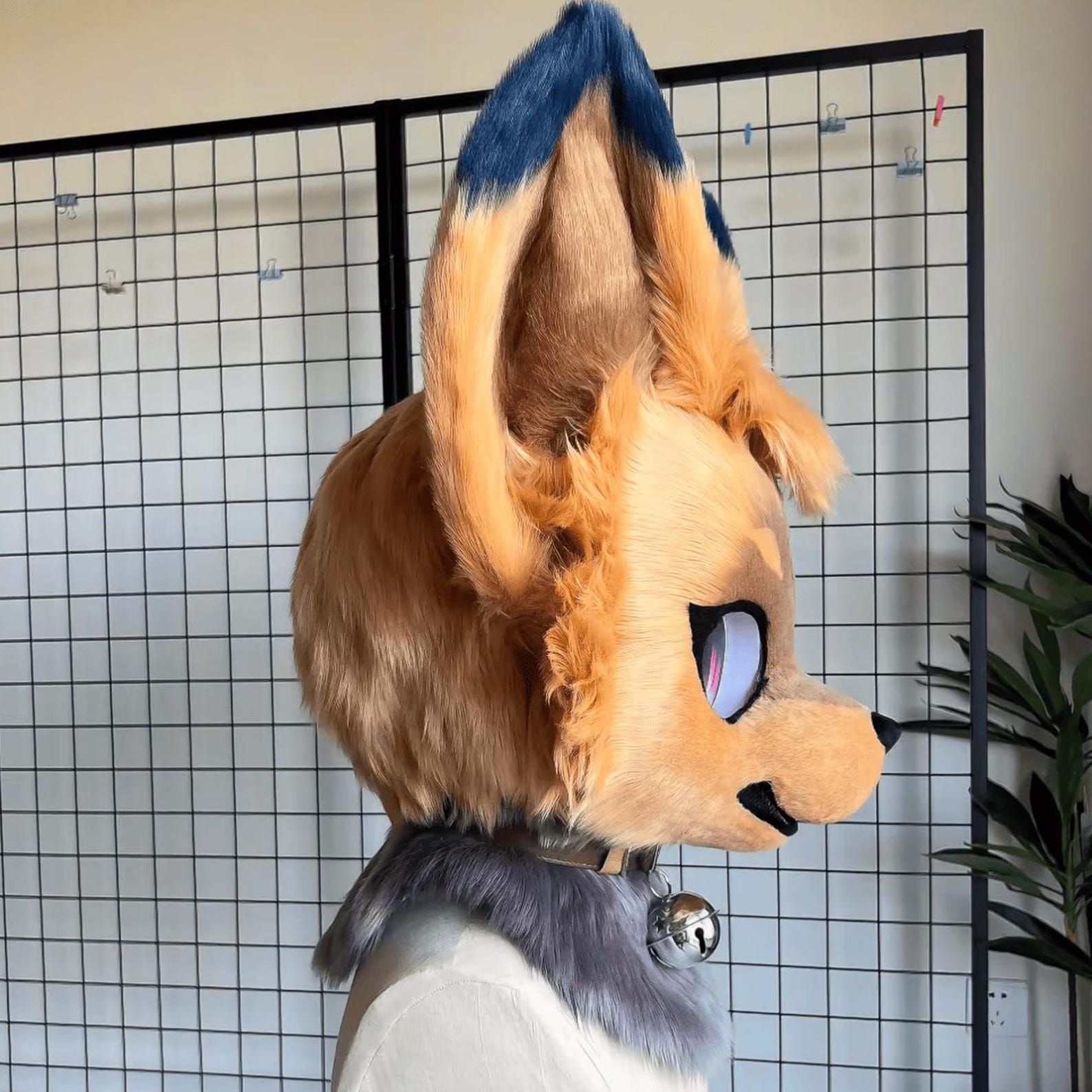 Mysterious Masked Fox Fursuit Head, Custom Fursuit Head, Kenomo Theme ...
