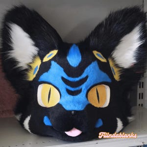 Evil Snake Cat Fursuit Head, Custom Fursuit Head, Kenomo Theme Party, Fursuit Mask, Fantasy Creature, Furry, Fursuit Fans