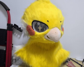 Cute Parrot Fursuit Head, Custom Fursuit Head, Kenomo Theme Party, Fursuit Mask, Fantasy Creature, Fursuit Fans, Cosplay