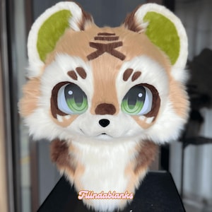 Cute Mr. Raccoon Fursuit Head, Custom Fursuit Head, Kenomo Theme Party, Fursuit Mask, Fantasy Creature, Furry, Fursuit Fans, Cosplay