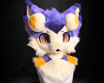 Ms. Taro Paste Fursuit Head, Custom Fursuit Head, Kenomo Theme Party, Fursuit Mask, Fantasy Creature, Valentine's Day gift