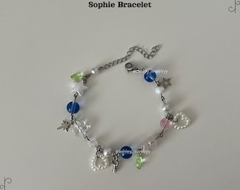 Sophie-armband: Grön klänning, trollkarlsflicka, smycken inspirerade av förtrollad äng, anime-tillbehör